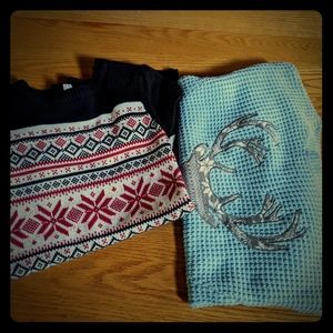 Sweater dress and sweater lot